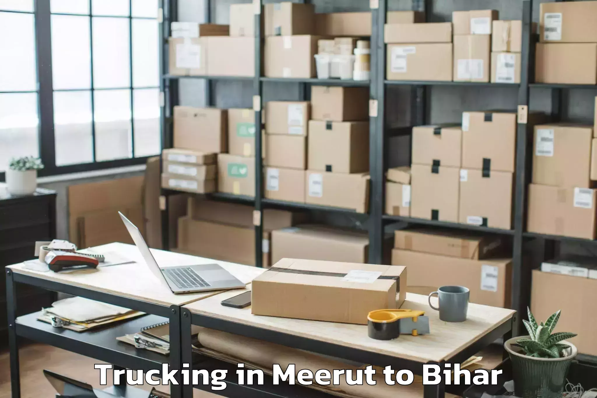 Efficient Meerut to Adhaura Trucking